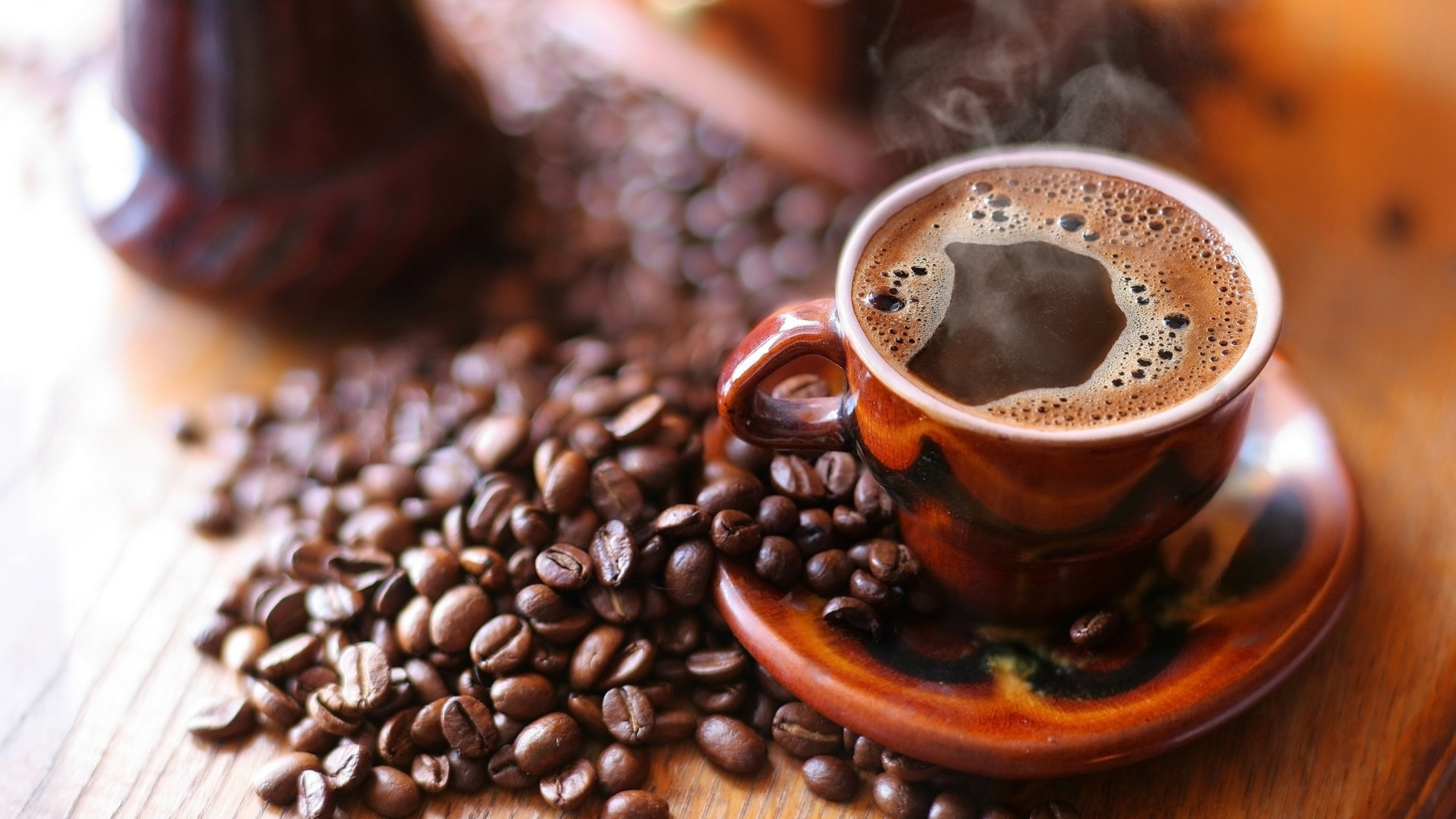 Coffee beans being roasted